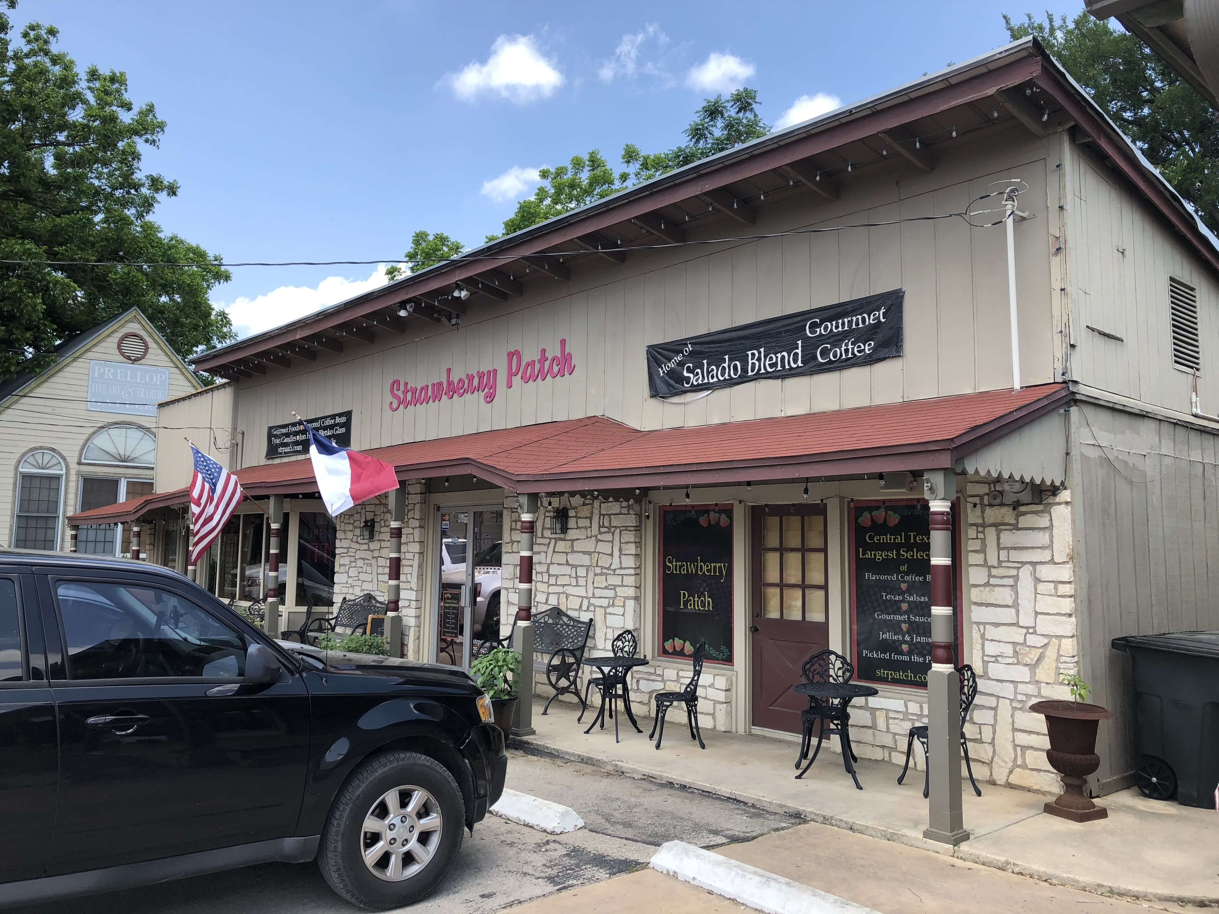 The Strawberry Patch, Salado, Texas Coffee Shop and Gift Store view of outside building