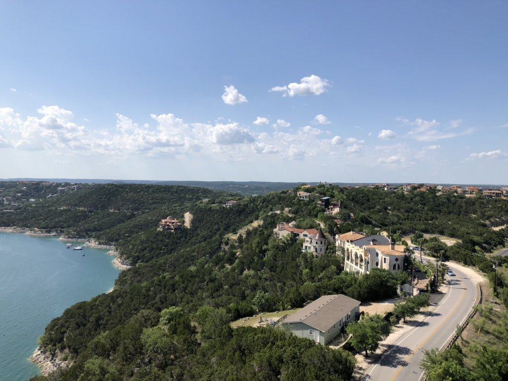 Texas Hill Country with View of Lake Travis