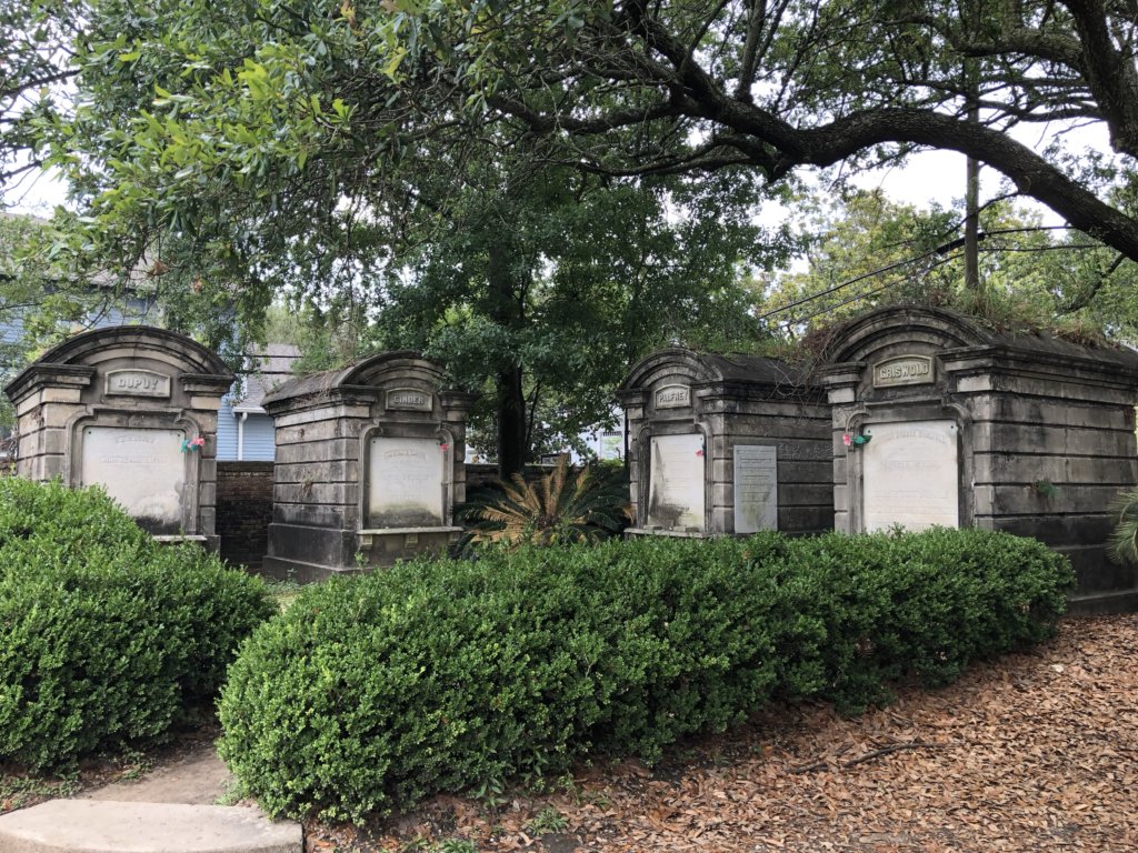 Above ground cemetery in New Orleans. 300 hundred year old crypts fill the cemetery that covers an entire city block.