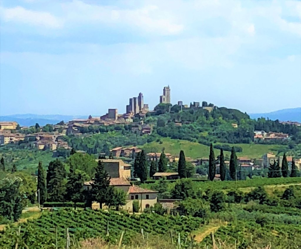 San Gimignano, the medieval town in Tuscany with towers