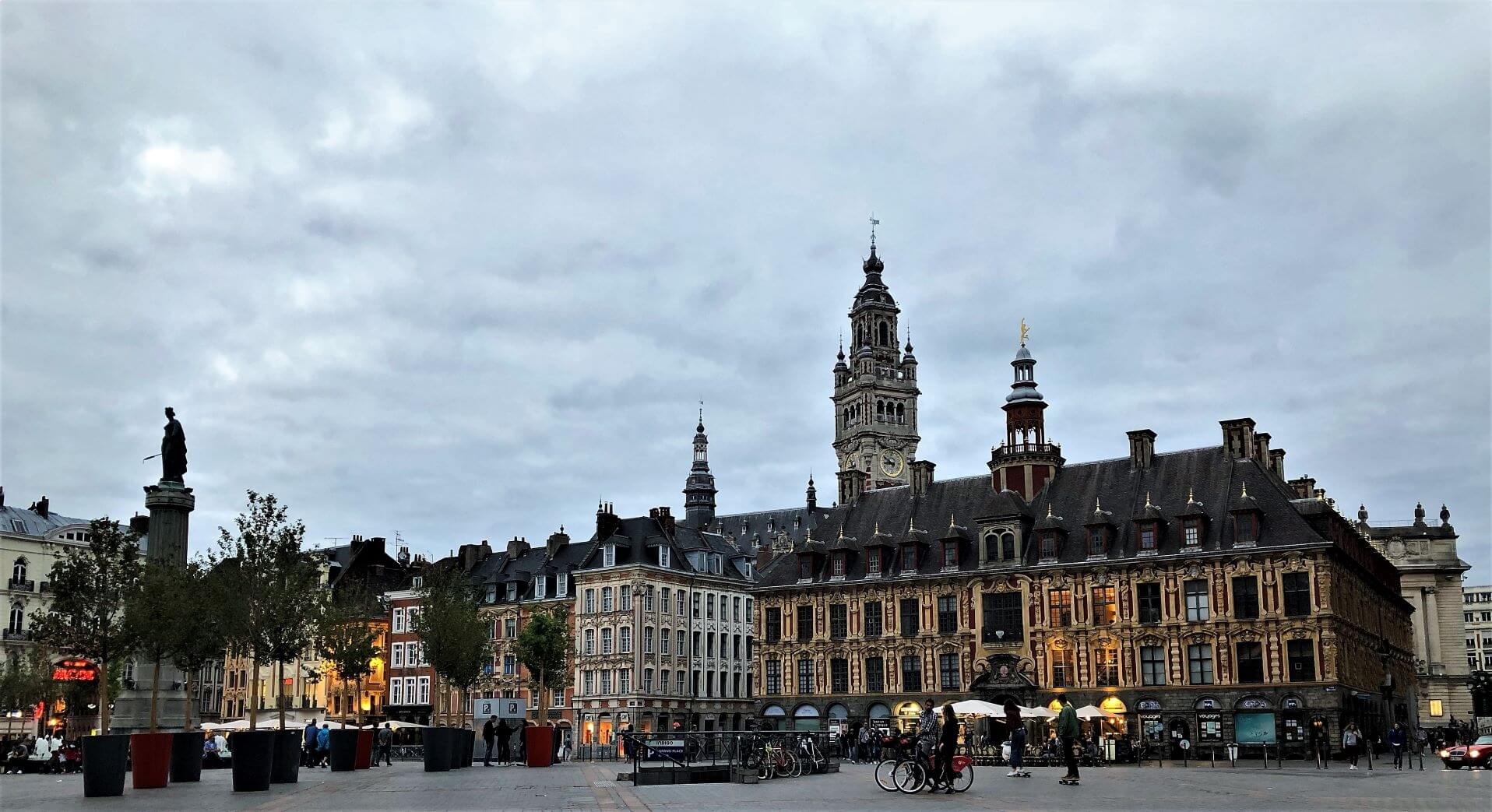 The square in Lille, France.