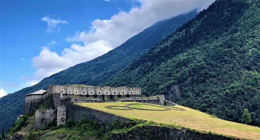 Forte di Exilles in the Italian Alps