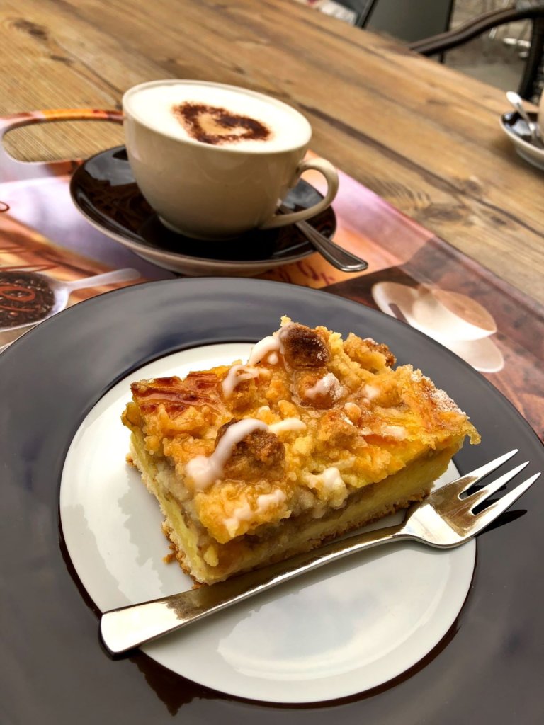 coffee and kuchen served at break time in Germany