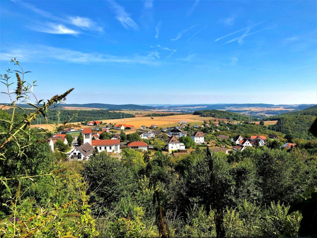 View of the lower part of Waldeck, Germany