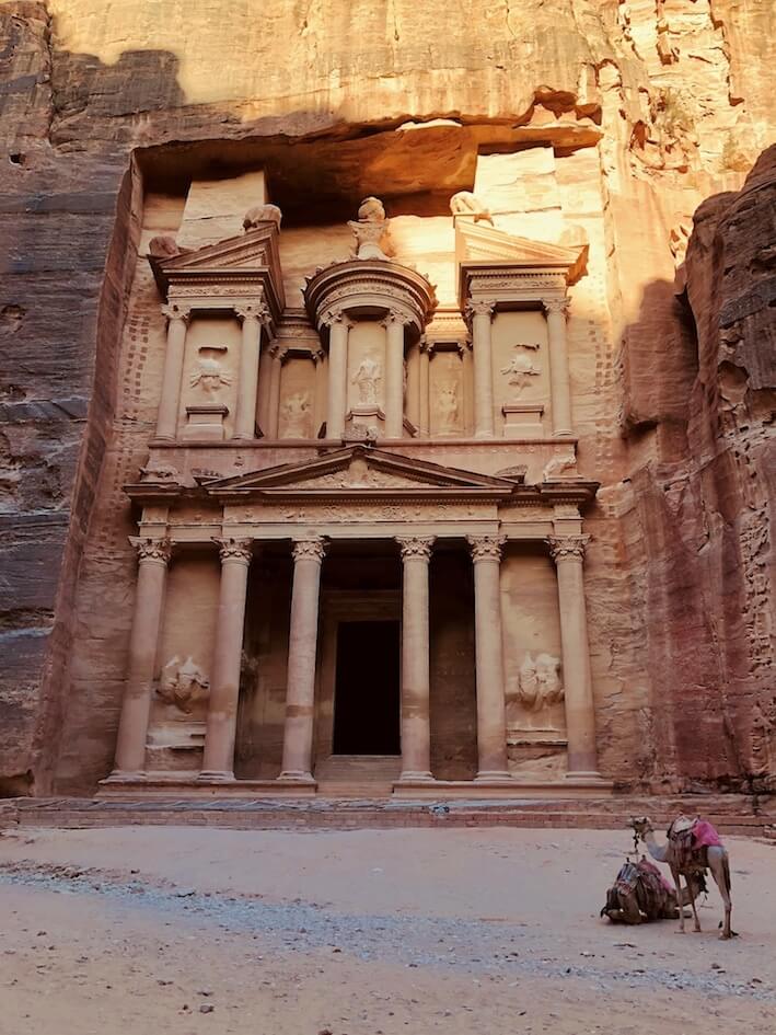 The iconic Treasury at Petra, Jordan