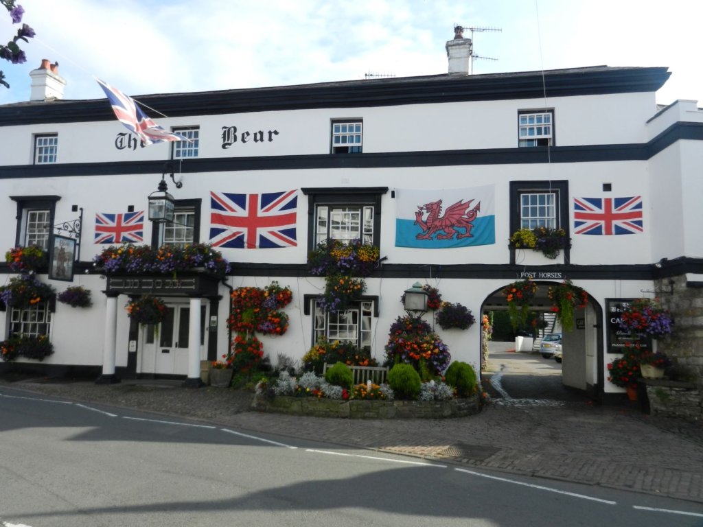 The Bear pub and restaurant in Crickhowell, Wales