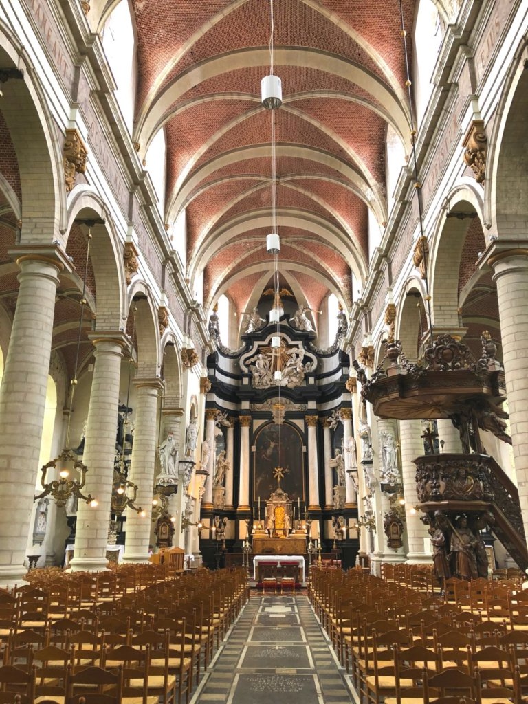 St. Margaret's Church in Lier, Belgium. Interior Shot.