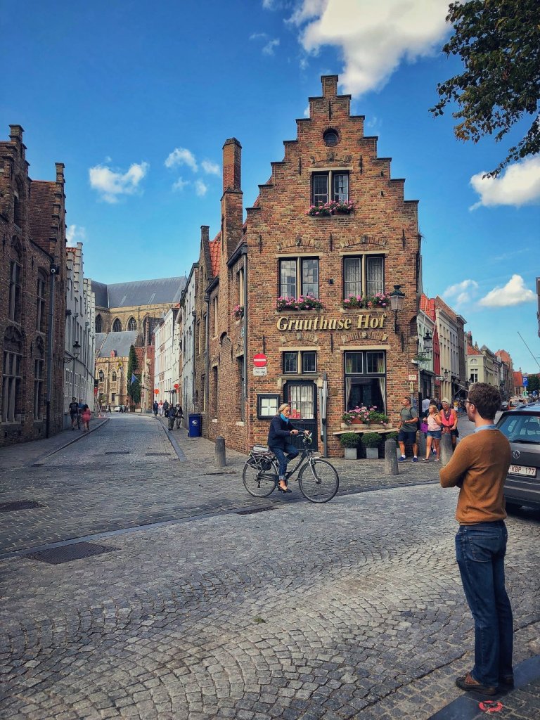 The streets of Bruges, Belgium