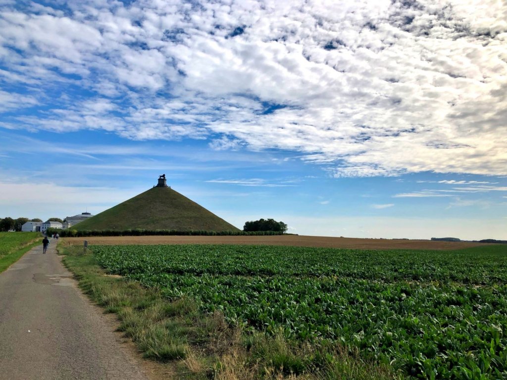 The plains of the battlefield of Waterloo, Belgium