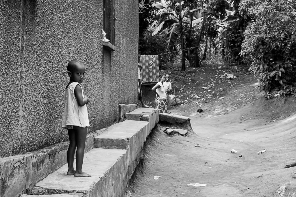 a child in the slums of Africa
